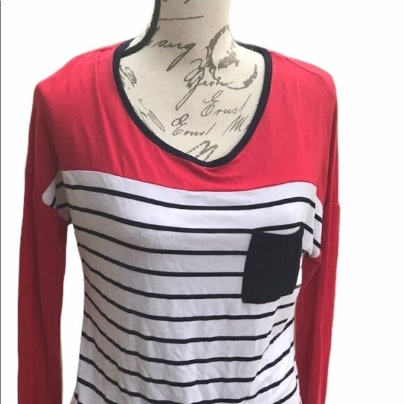 Zenana Outfitters Small Red Long Sleeve Blouse - Picture 2 of 9